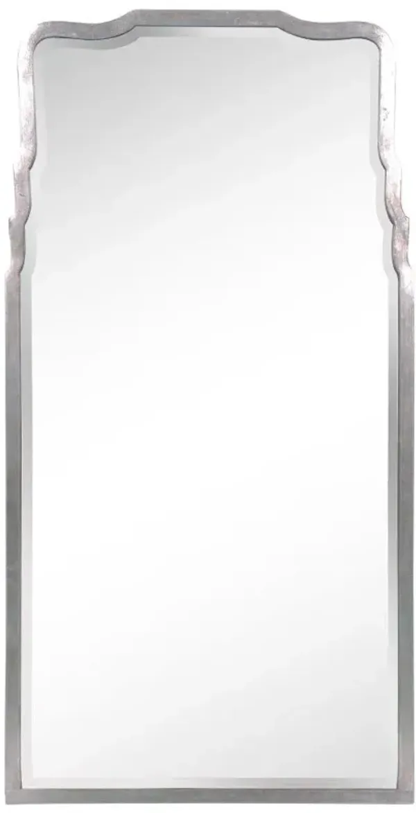 Ciara Modern Classic Antique Silver Leaf Iron Wall Mirror