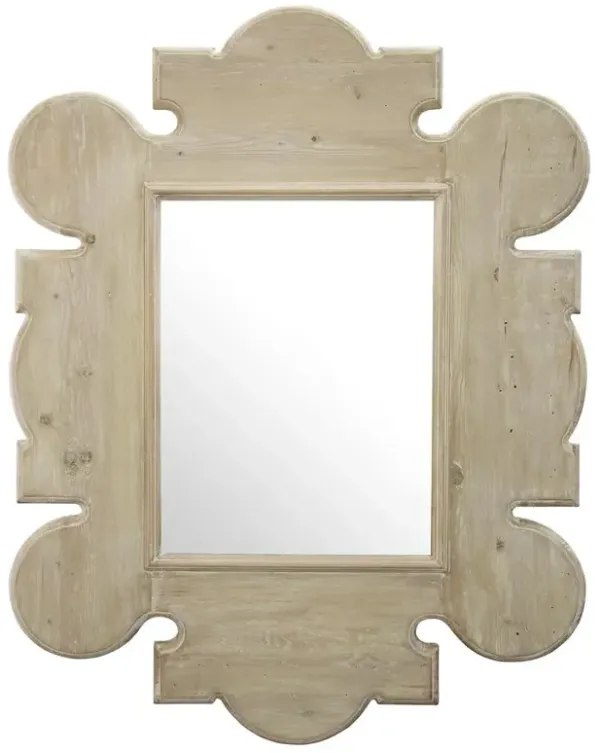 Perouges French Country Gothic Rustic Fir Mirror
