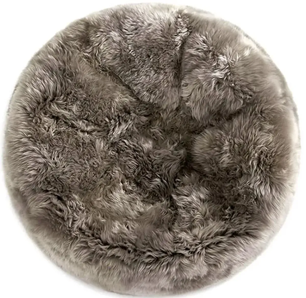 Shiloh Modern Pebble Long Wool Sheepskin Fur Beanbag