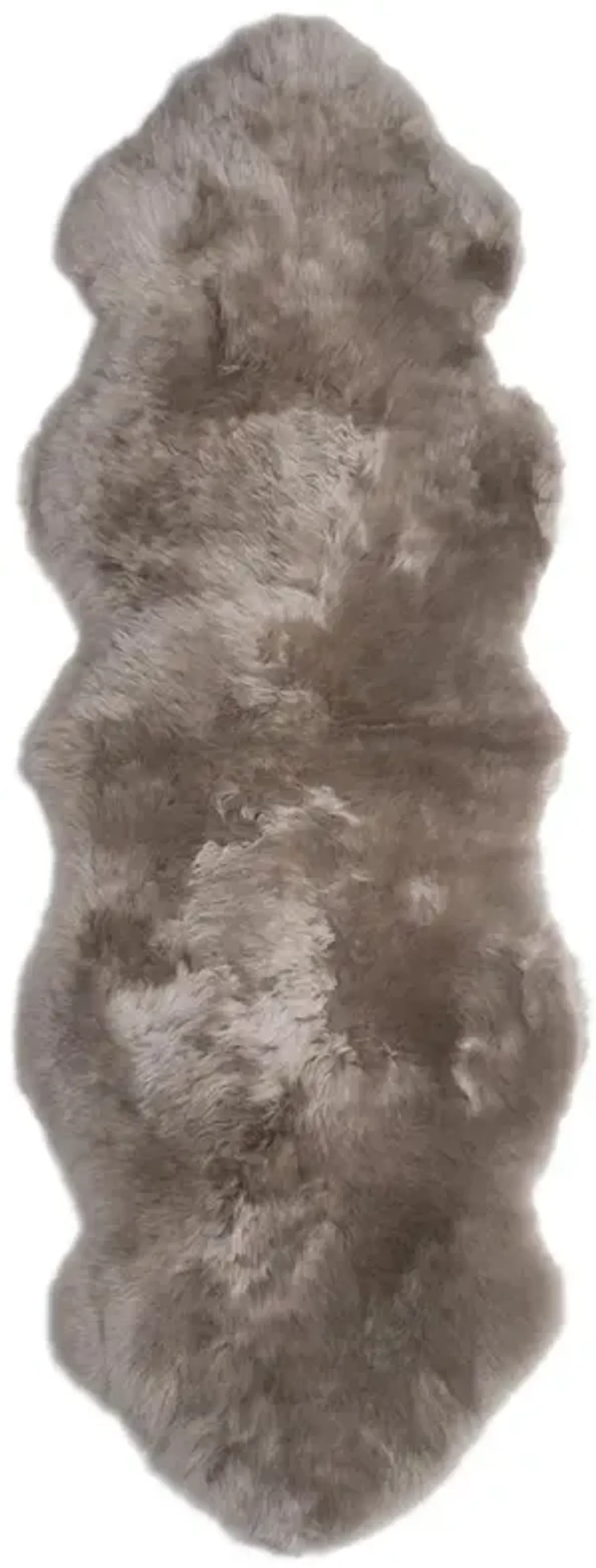 Veruca Modern Pebble Sheepskin Double Pelt Fur Rug - 2'x6'