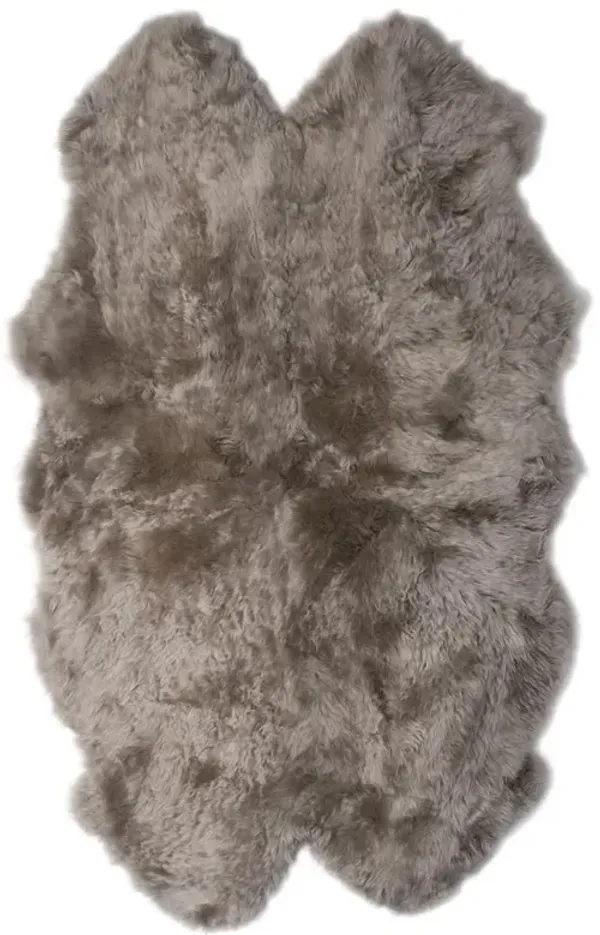 Veruca Modern Pebble Sheepskin 4 Pelt Fur Rug - 4'x6'