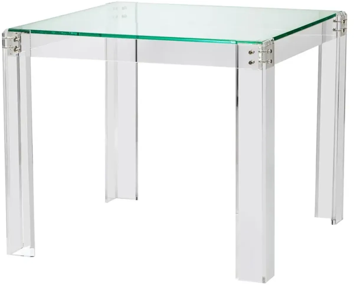 Gwenyth Modern Classic Acrylic Hinge Game Table