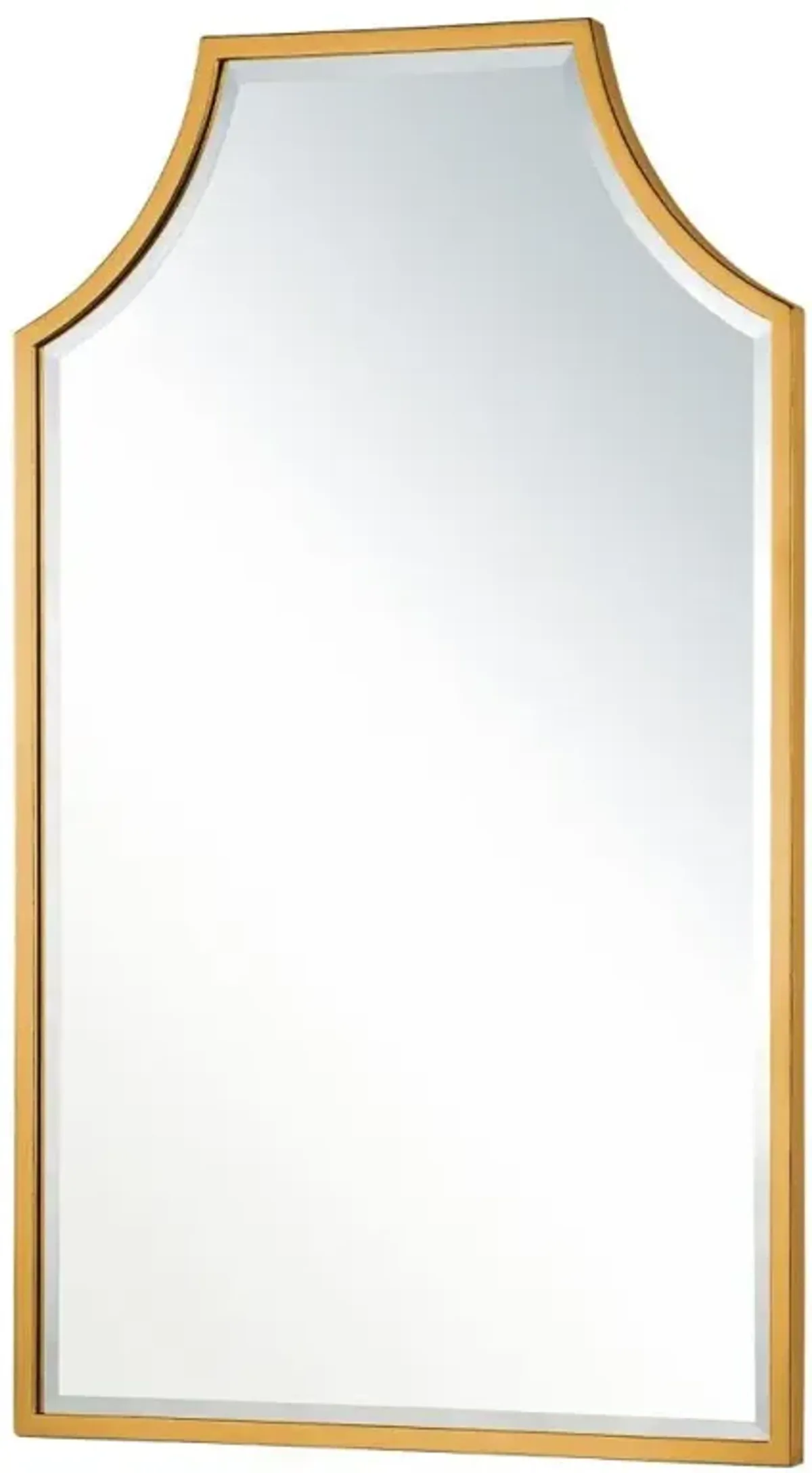 Gerta Modern Classic Gold Leaf Wall Mirror