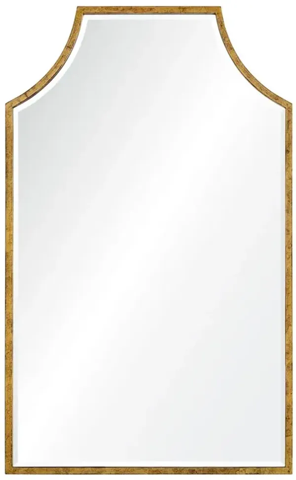 Gerta Modern Classic Gold Leaf Wall Mirror
