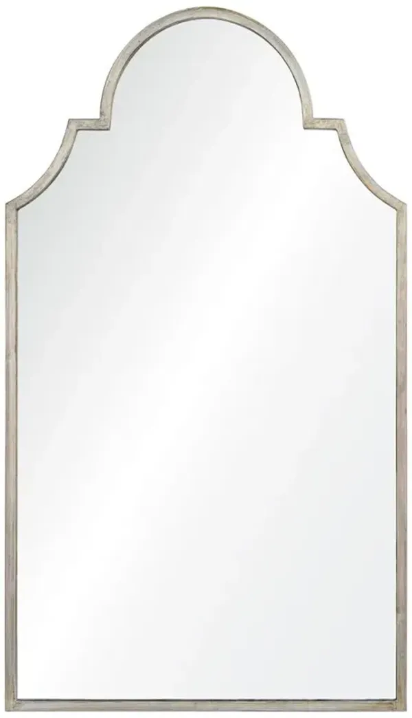 Patricia Hollywood Regency Silver Leaf Wall Mirror