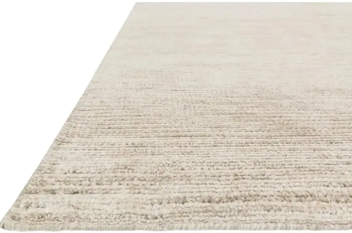 Blair Hollywood Ivory Variegated Bamboo Silk Hand Knotted Rug - 2'x3'