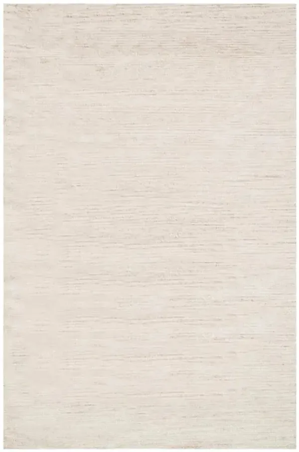 Blair Hollywood Ivory Variegated Bamboo Silk Hand Knotted Rug - 2'x3'