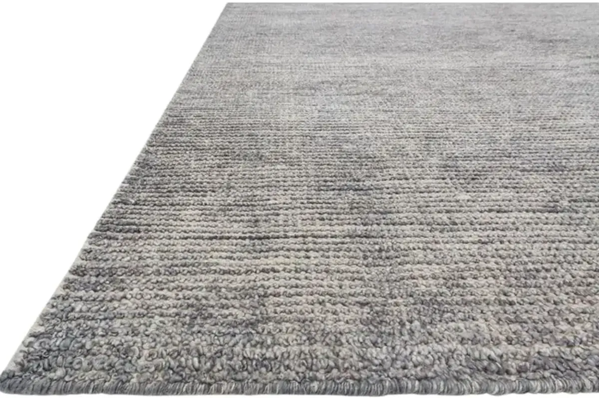 Blair Regency Grey Variegated Bamboo Silk Hand Knotted Rug - 5'6"x8'6"