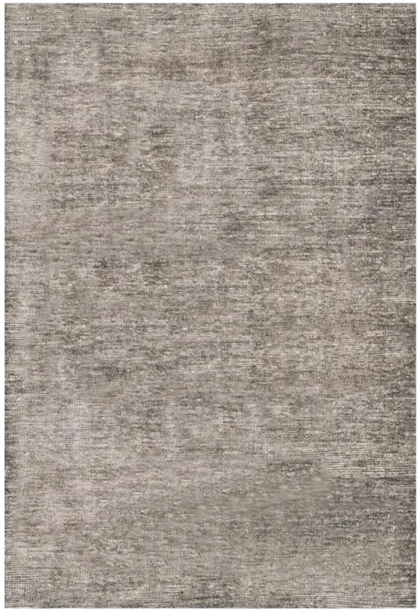 Blair Regency Charcoal Variegated Bamboo Silk Hand Knotted Rug - 4'x6'
