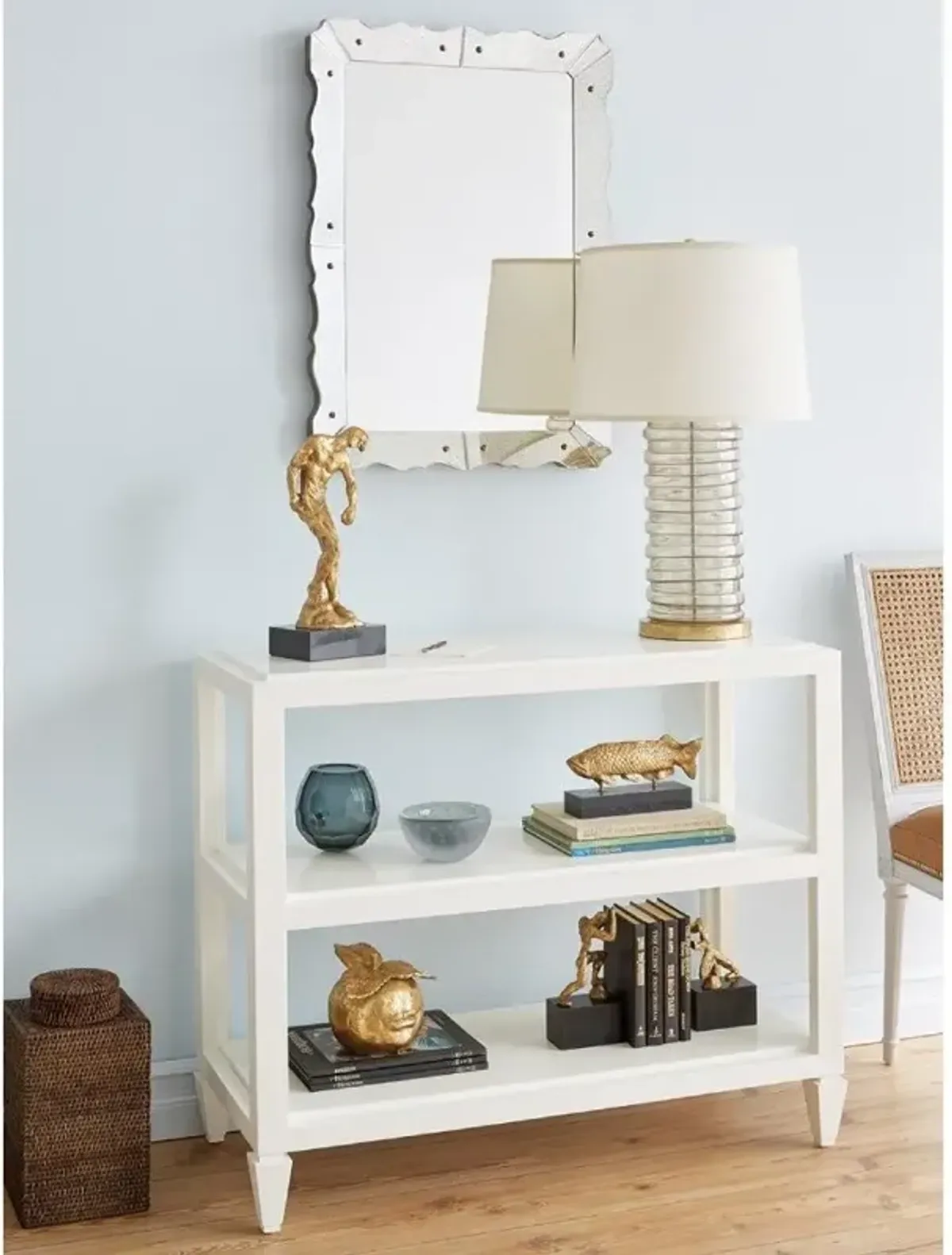 Caroline Regency Venetian Deco Beveled Frame Wall Mirror - 23.5W