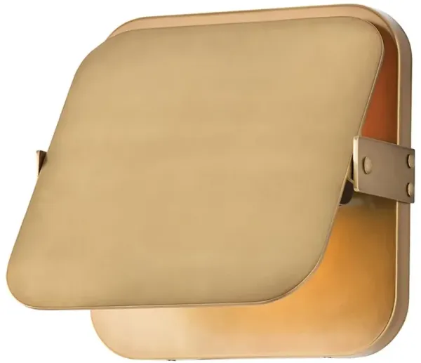 Mercury Modern Pivot Antique Brass Compact Sconce