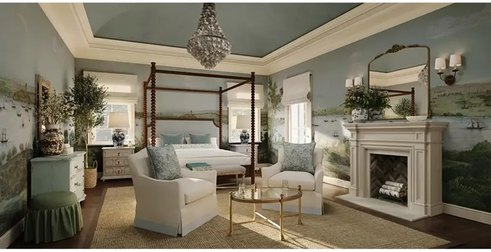 Abalone Coastal Beach Capiz Disc Shell Chandelier Kathy Kuo Home ...