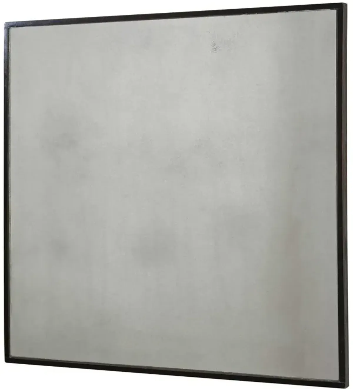 Tila Modern Industrial Black Block Square Wall Mirror - Set of 2