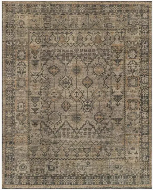 Ismael Global Bazaar Grey Wool Vintage Tribal Patterned Hand Knotted Rug - 12'x15'