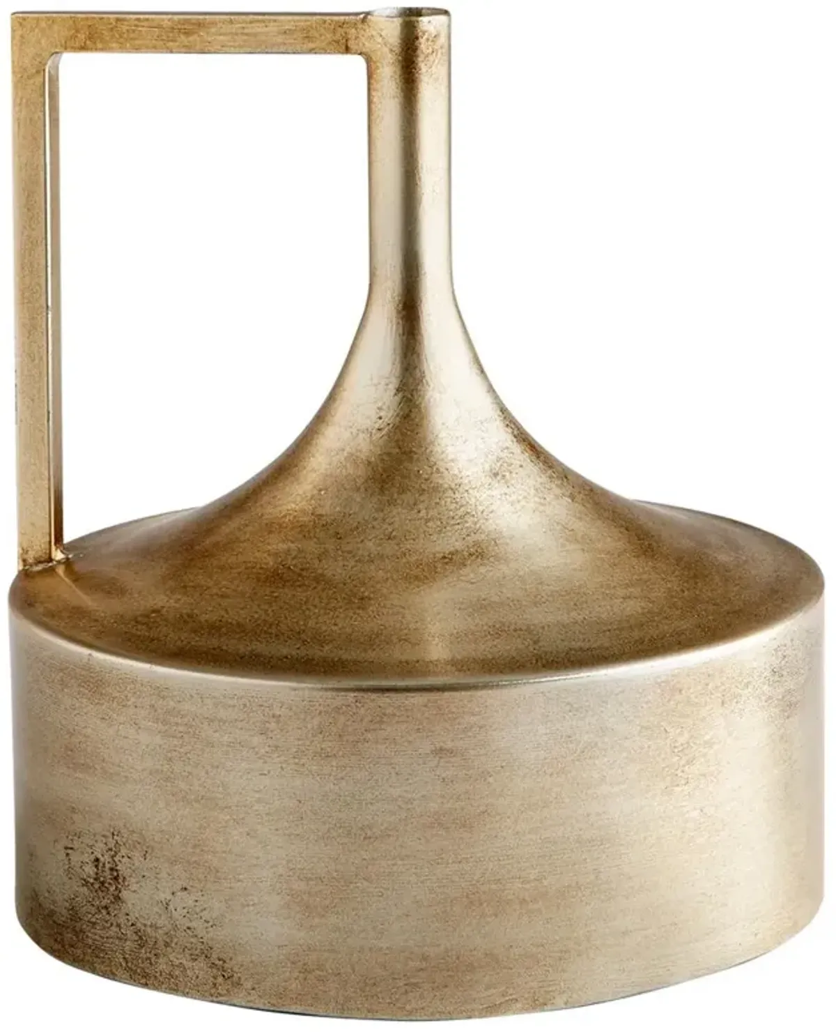 Marty Modern Squat Bronze Vase