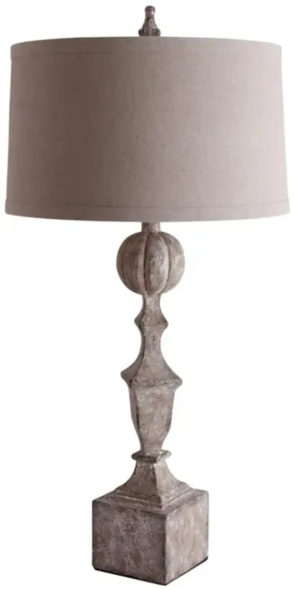 Luca French Country Grey Finial Buffet Table Lamp