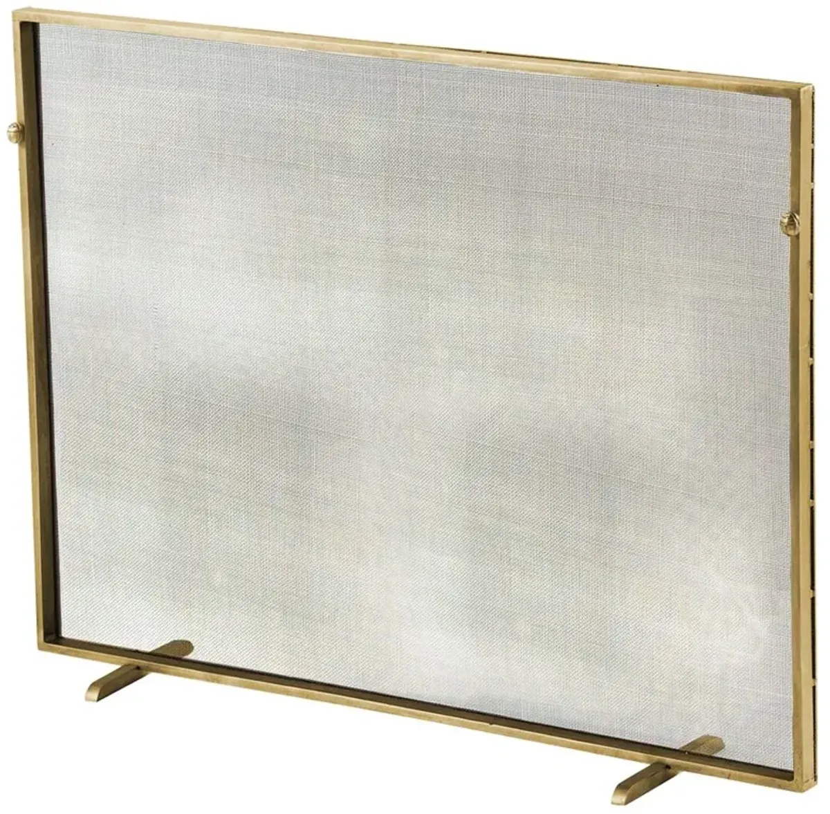 Gita Classic Simple Iron Fireplace Screen - Gold