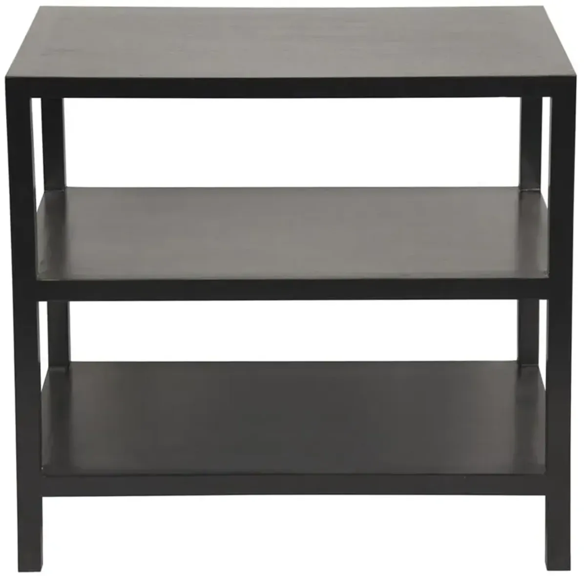 Cresyne Coastal Rubbed Black Side Table