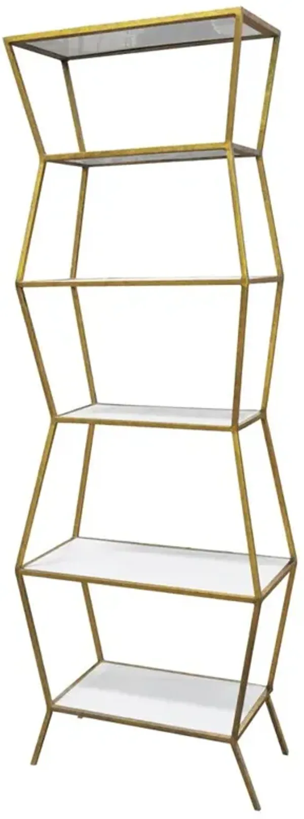Astro Modern Classic Antique Gold Etagere