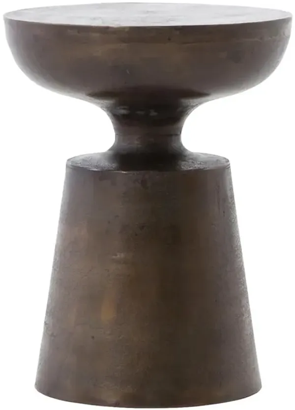 Ozera Global Antique Rust End Table