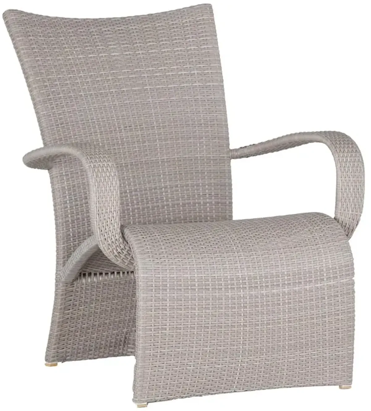 Halo Modern Coastal Oyster Wicker Outdoor Lounge Chair