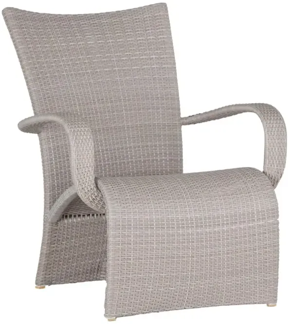 Halo Modern Coastal Oyster Wicker Outdoor Lounge Chair