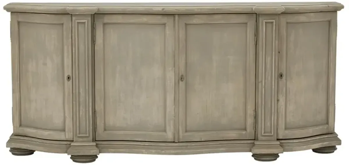 Picardy French Country Antique Grey Wood Sideboard