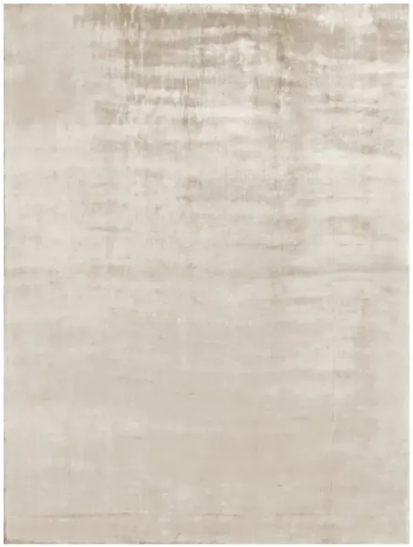 Rebekah Modern Classic Beige Bamboo Silk Solid Rug - 8'x10'