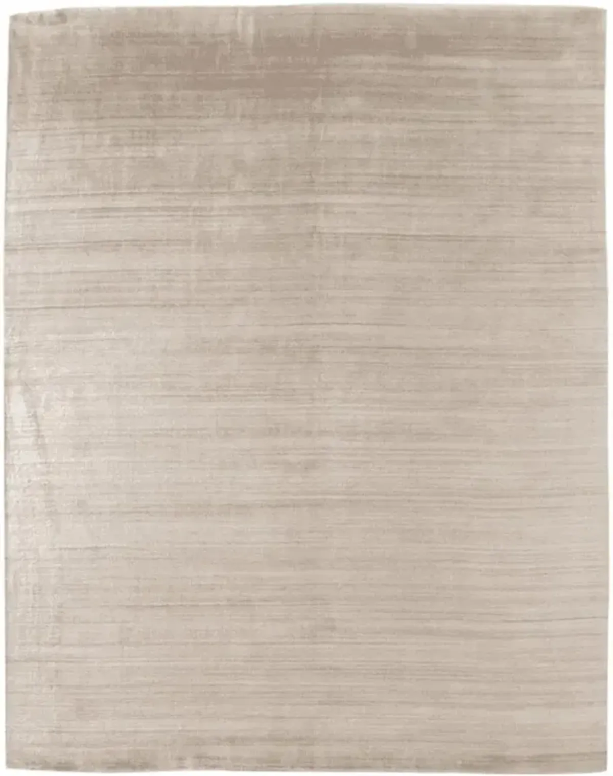 Seth Modern Dark Tan Wool Bamboo Silk Solid Rug - 6'x9'
