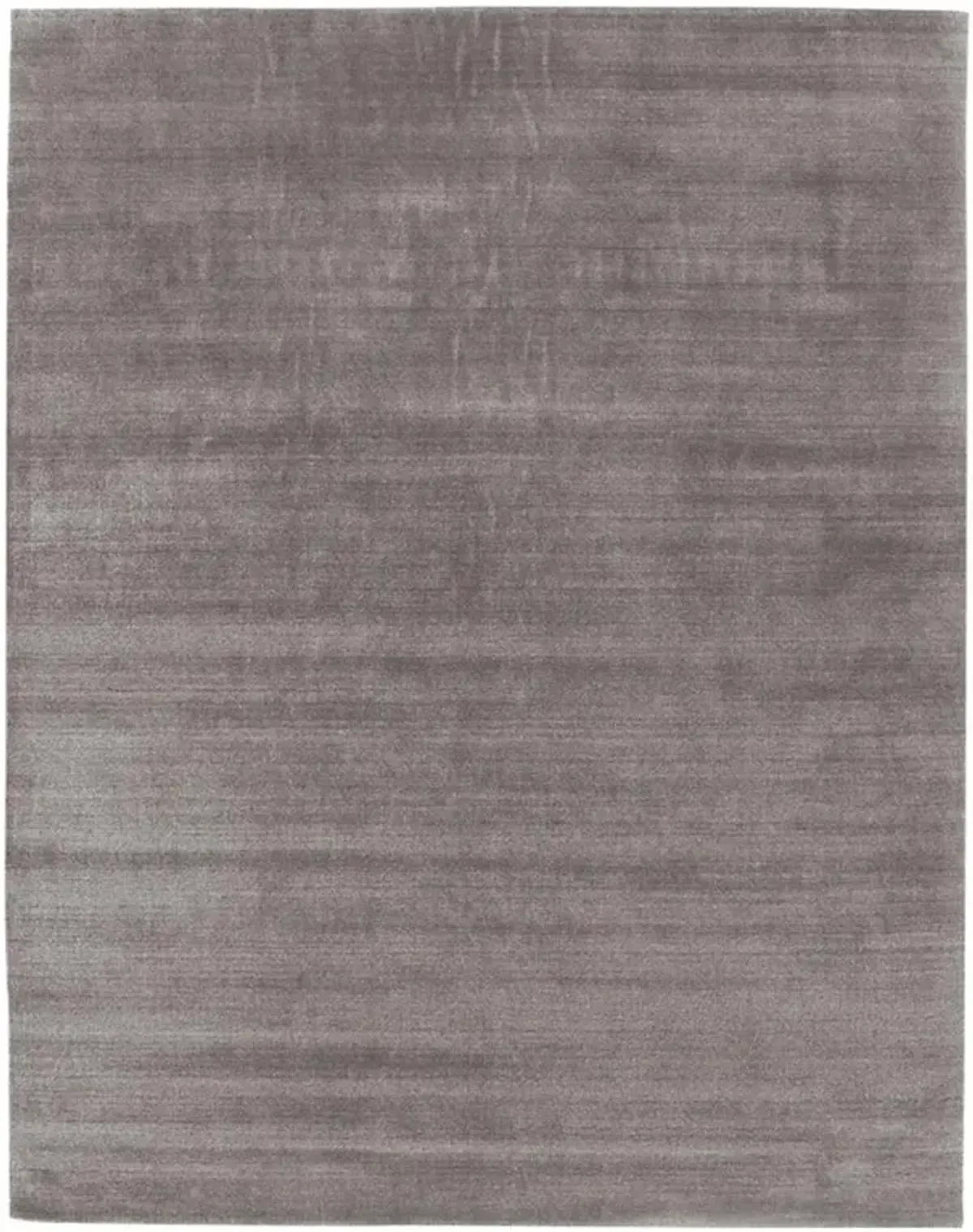 Seth Modern Dark Taupe Wool Bamboo Silk Solid Rug - 8'x10'