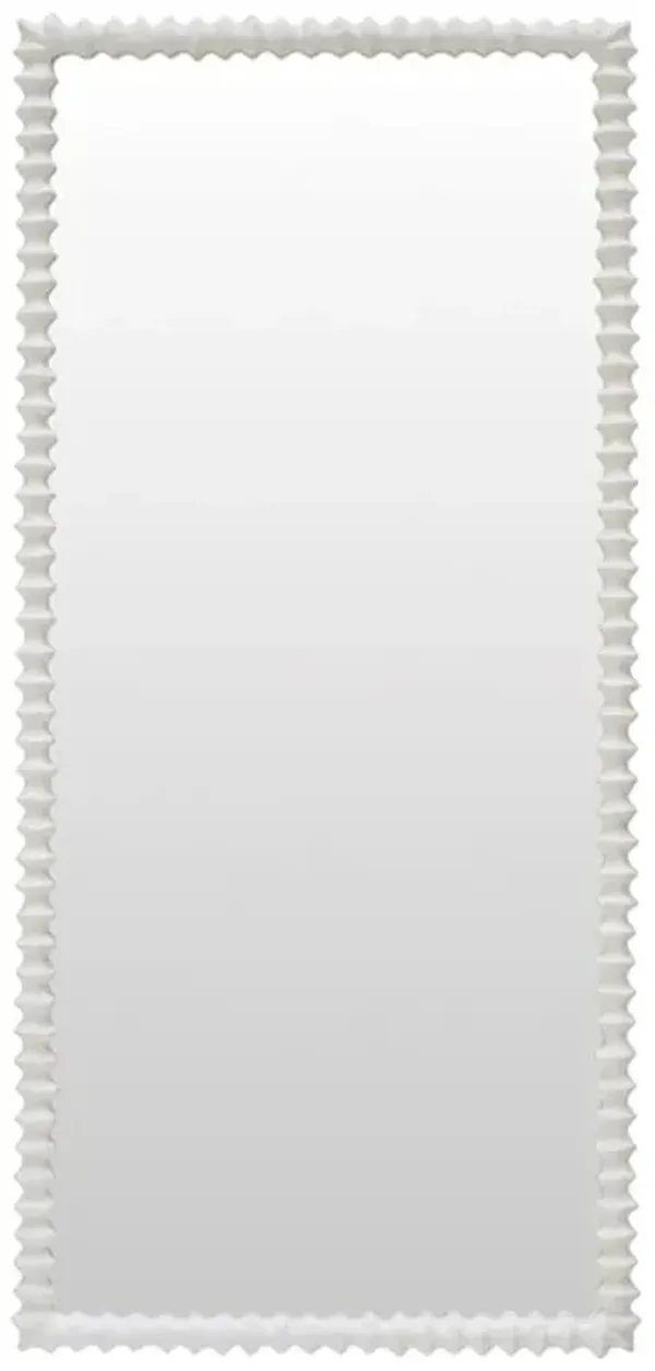 Clyde Global Bazaar White Resin Floor Mirror