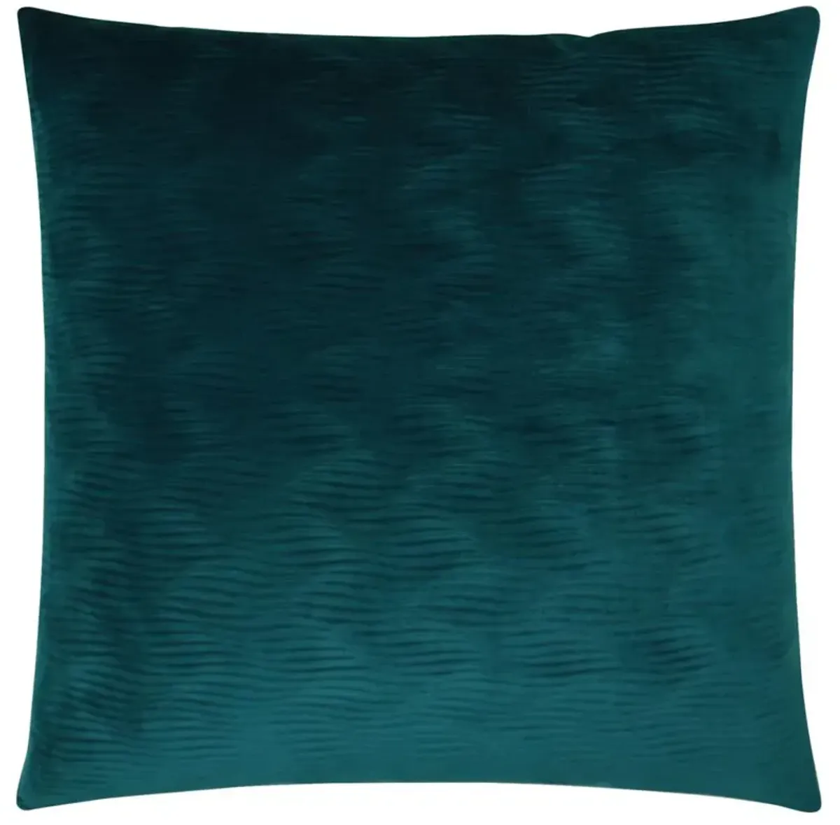 Edward Modern Classic Square Teal Feather Down Pillow - 20 x 20