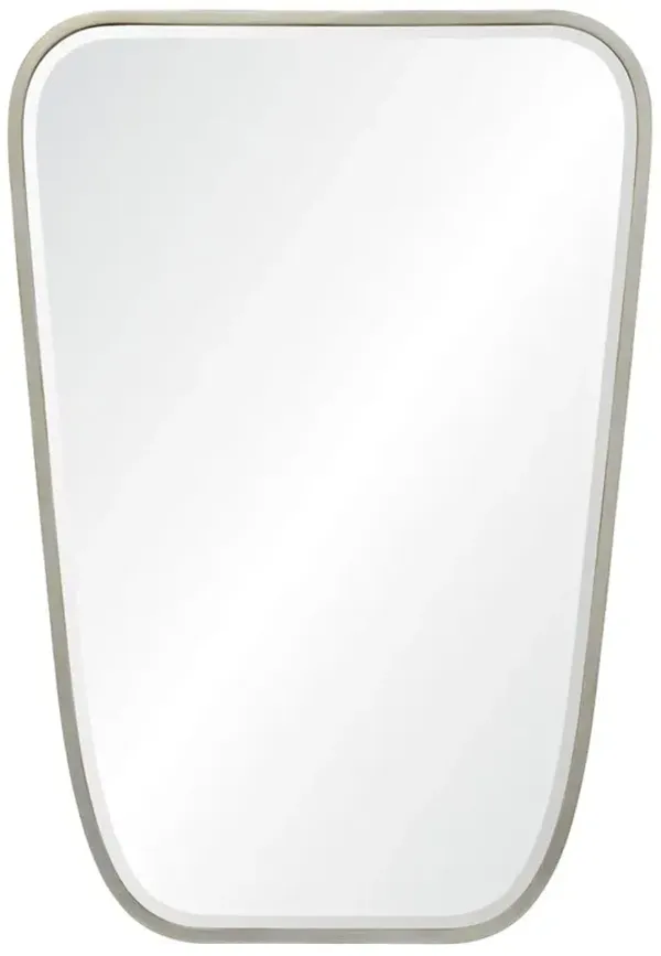 Diana Modern Classic Iron Antiqued Silver Leaf Irregular Wall Mirror