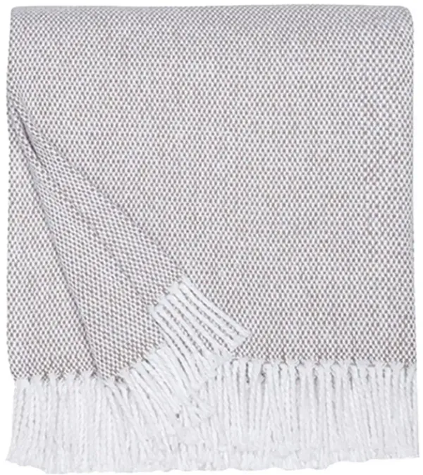Sferra Modern Terzo Mushroom Throw Blanket