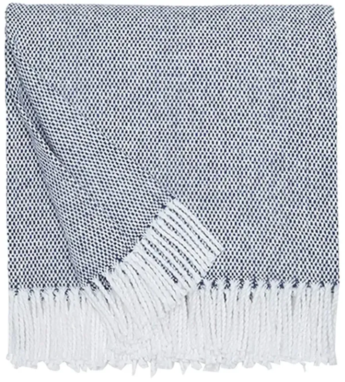Sferra Modern Terzo Navy Throw Blanket