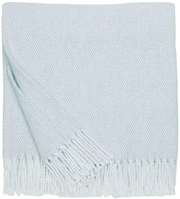 Sferra Modern Terzo Sea Green Throw Blanket