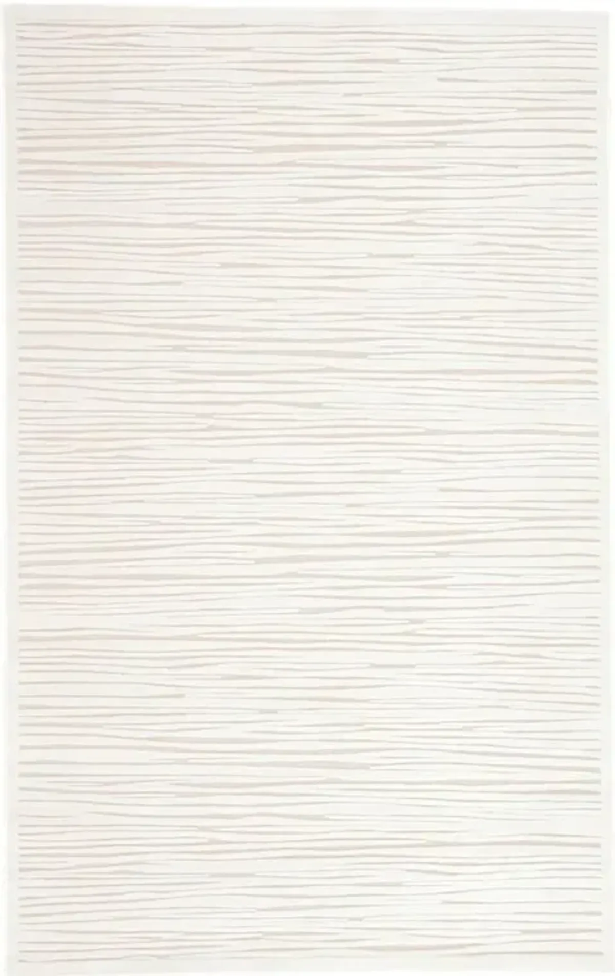 Leslie Modern White Abstract Striped Patterned Rug - 5'x7'6"