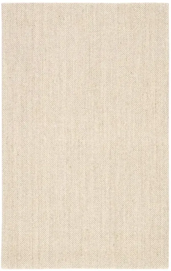 Neville Coastal Beach Taupe Sisal Solid Pattern Rug - 5'x8'