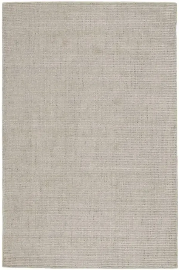 Solana Modern Classic Grey Wool Solid Rug - 5'x8'