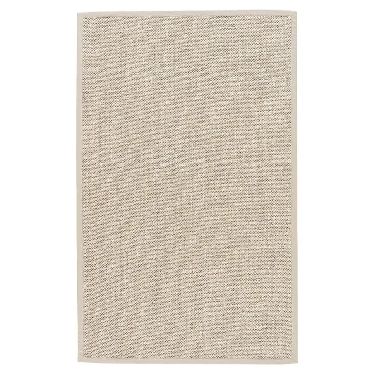Neville Coastal Beach Beige Sisal Solid Border Rug - 9'x12'