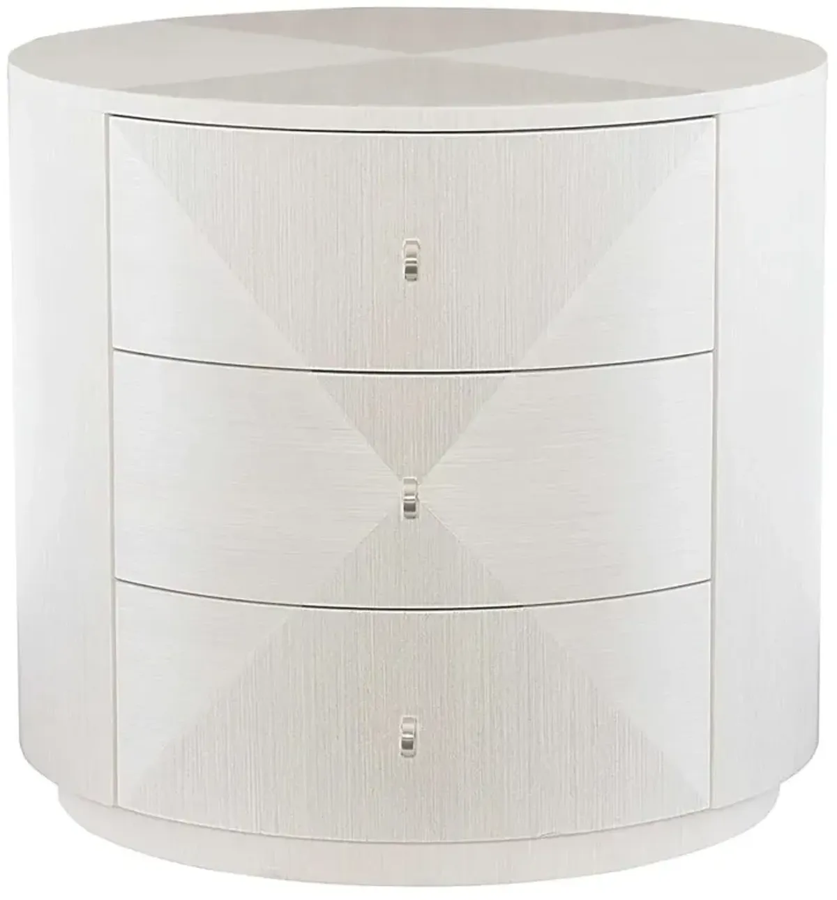 Lucille Modern Classic Round Grey Wood Round Side Table