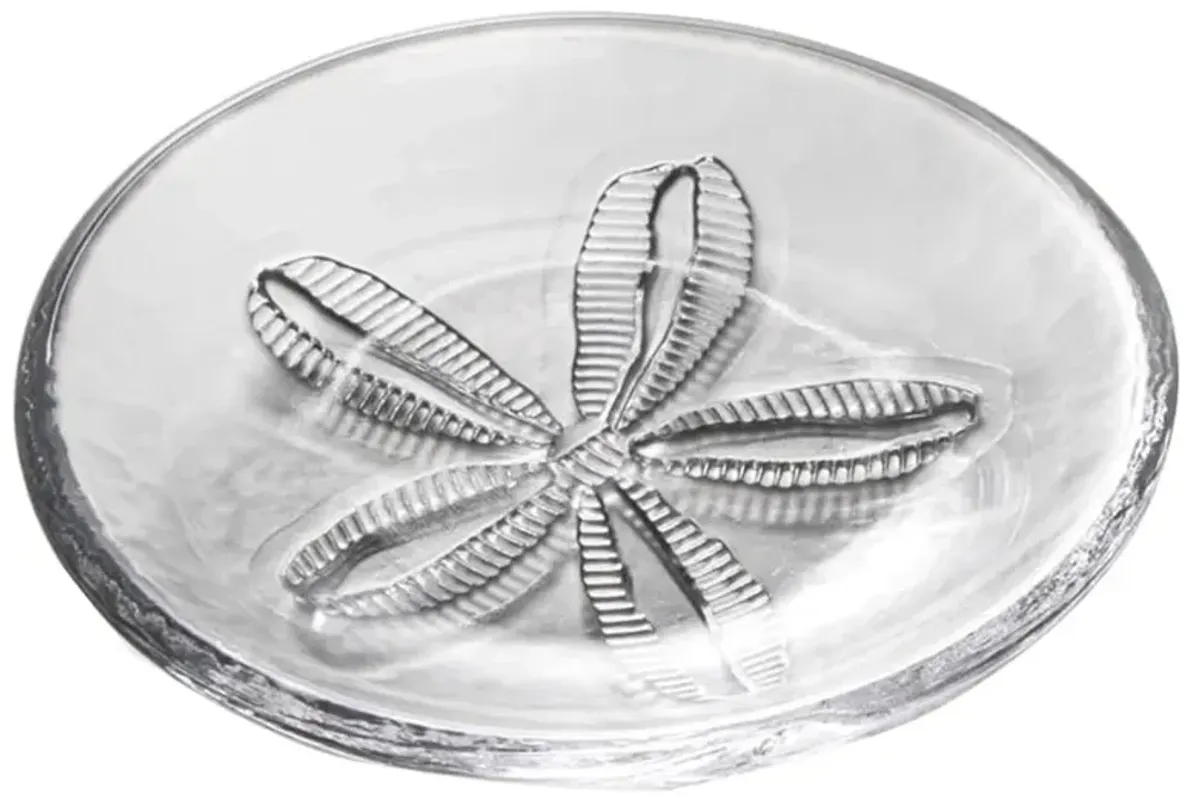 Simon Pearce Coastal Medium Sand Dollar Glass Plate