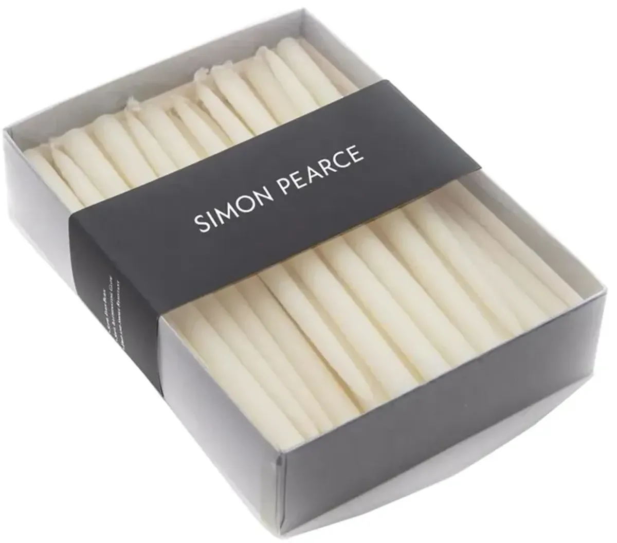 Simon Pearce Modern Classic Ivory Menorah Candles, 45pcs
