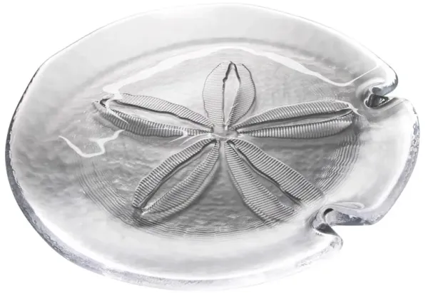 Simon Pearce Coastal Sand Dollar Glass Platter