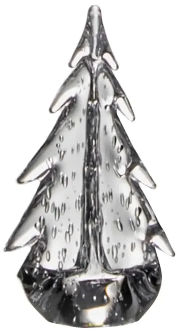 Simon Pearce Modern Classic Glass Bubble Evergreen Tree - 8"