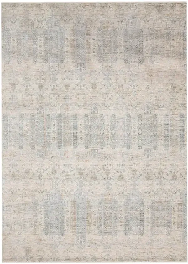 Yskaela Modern Classic Pale Blue Patterned Rug - 5'x8'