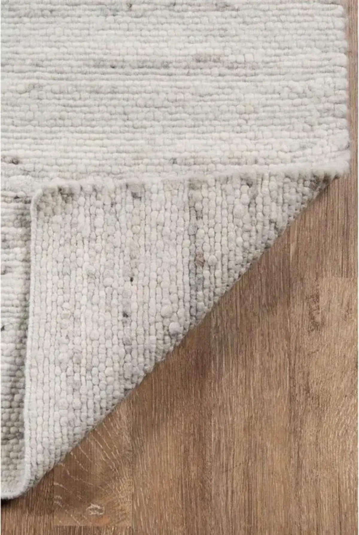Collin Modern Sandstone Grey Wool Solid Rug - 5'x7'