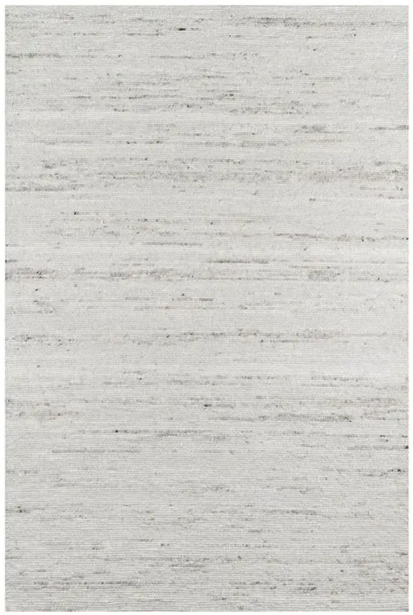 Collin Modern Sandstone Grey Wool Solid Rug - 7'6"x9'6"