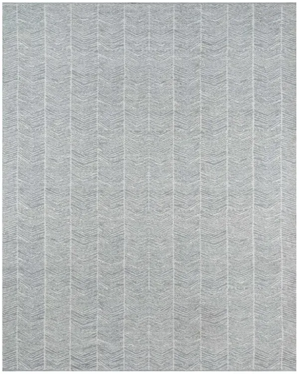 Conrad Modern Grey Geometric Patterned Rug - 5'x7'6"