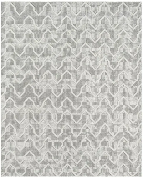 Knox Modern Grey Geometric Patterned Rug - 5'x8'